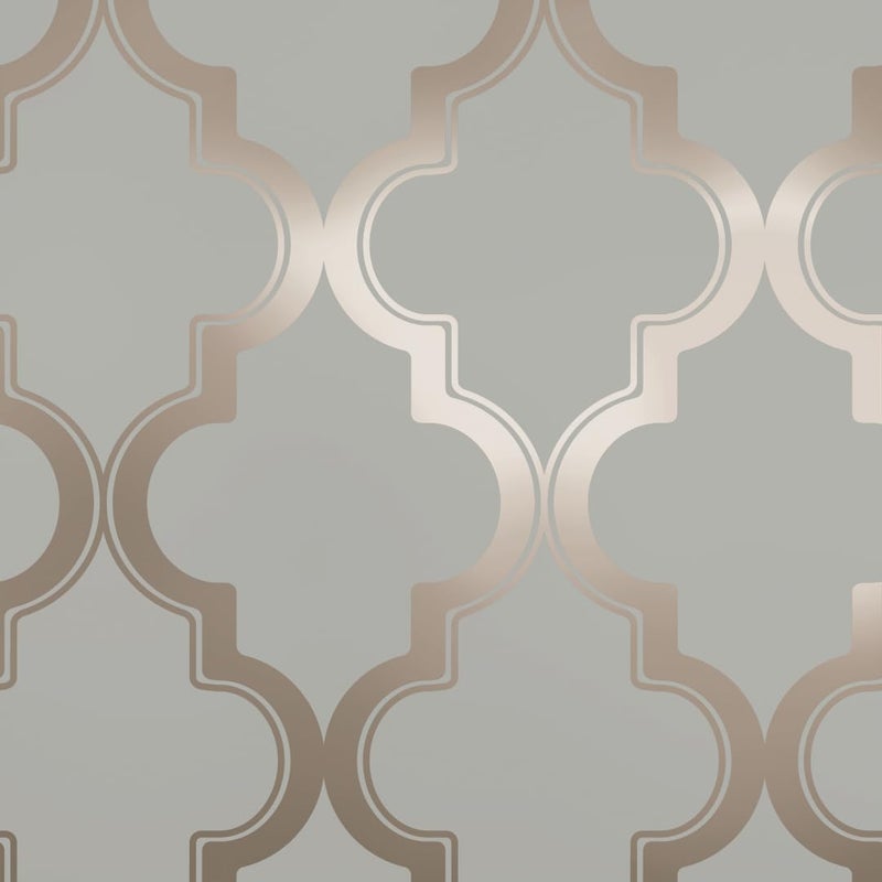Tempaper Midnight & Metallic Gold Marrakesh Removable Peel and Stick Wallpaper, 20.5 in X 16.5 ft, Made in the USA - Image 1